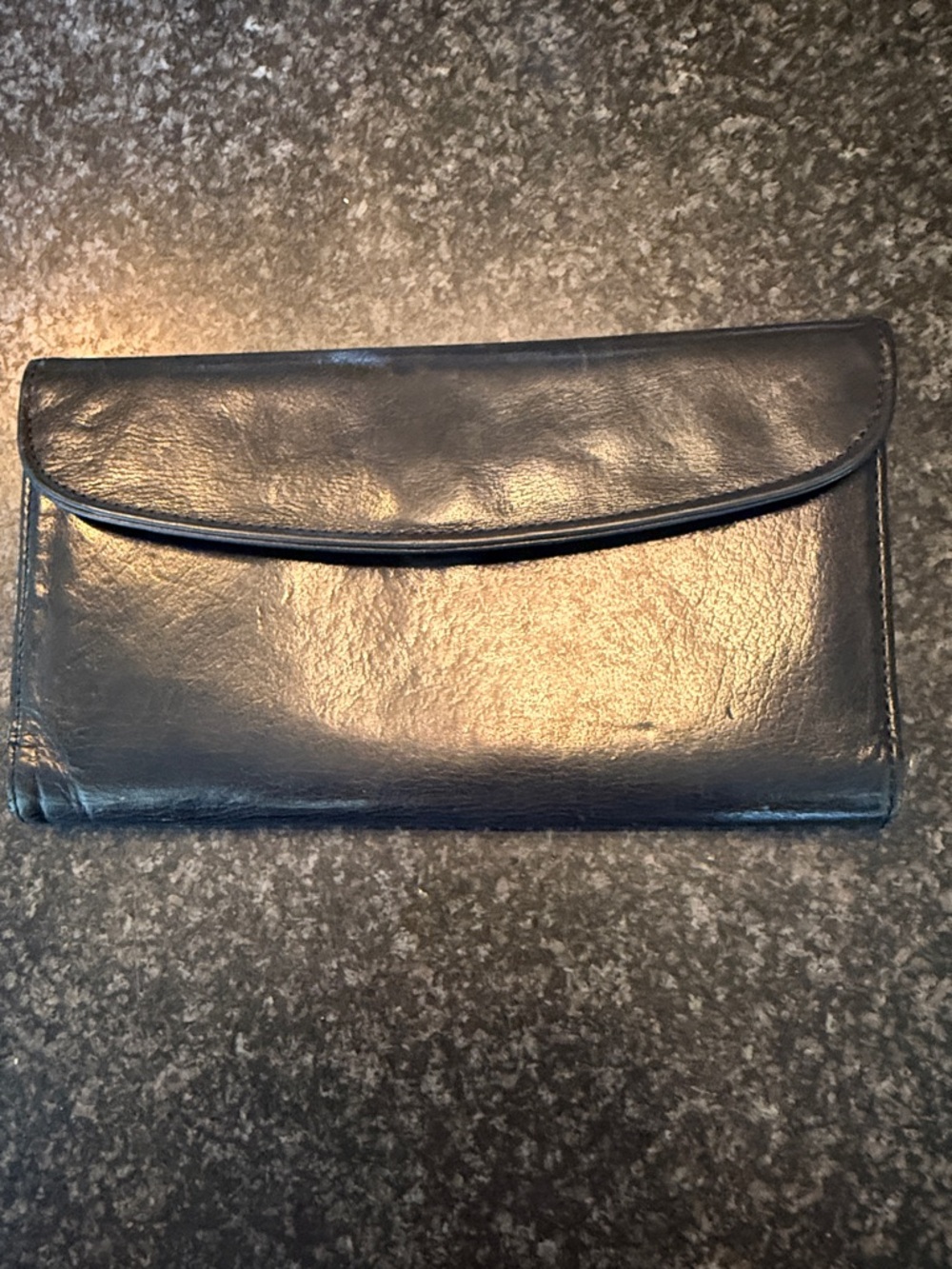 Coach Black Leather Clutch Wallet